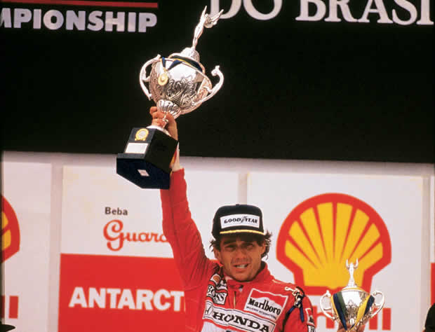 Senna no GP do Brasil 1991