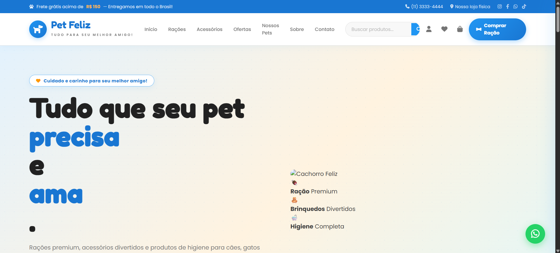 Imagem do projeto Casa de Ração