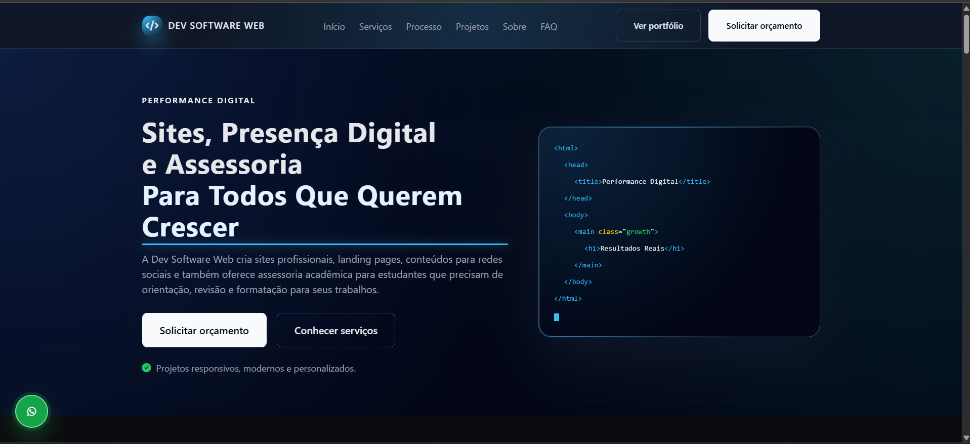 Imagem do projeto profissional dev-software-web