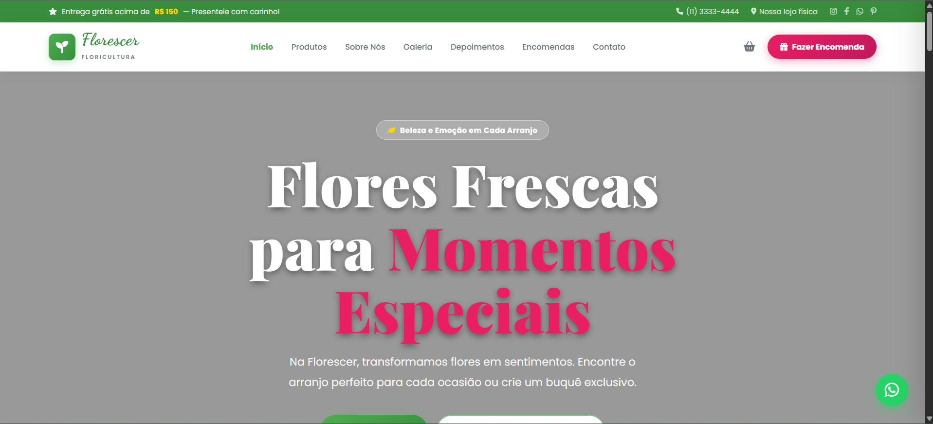 Imagem do projeto Floricultura