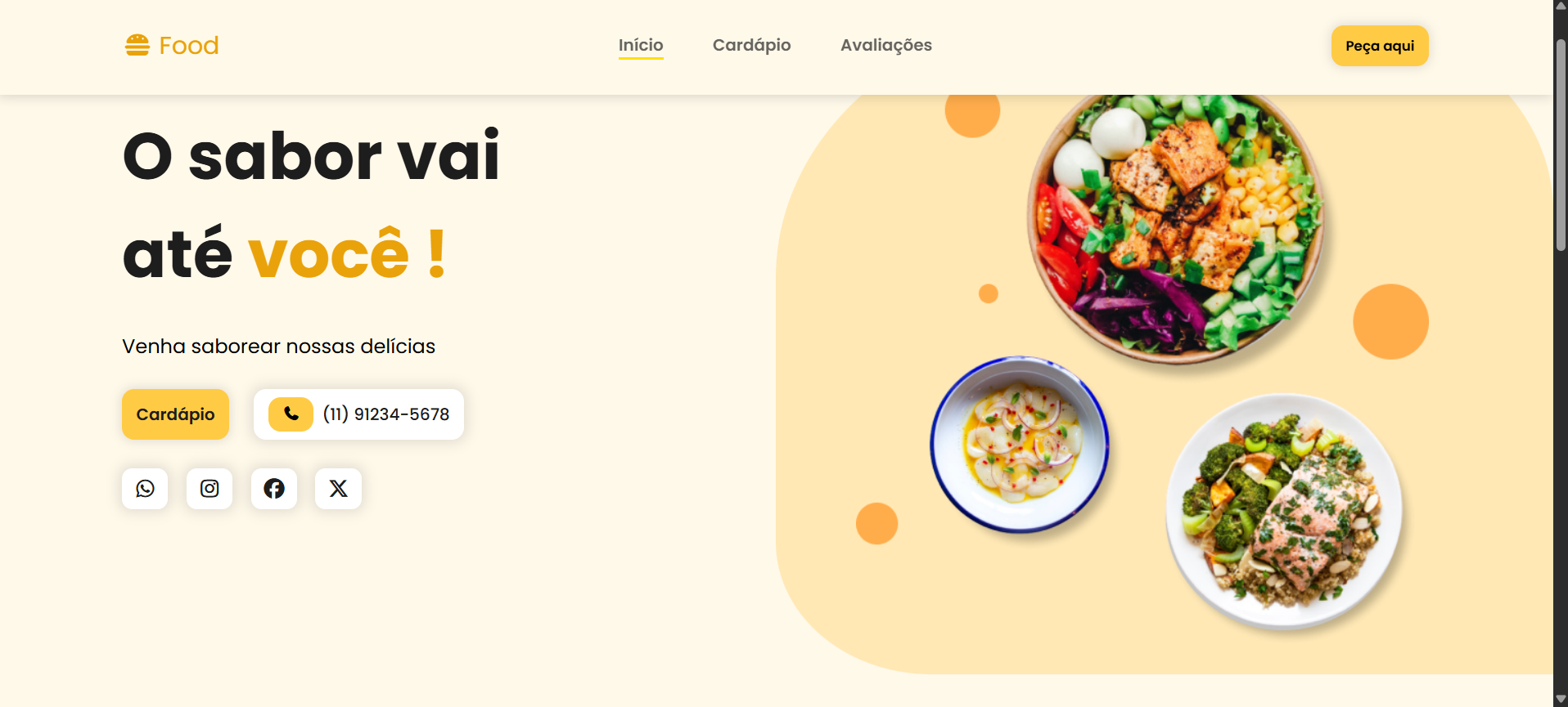 Imagem do projeto food page