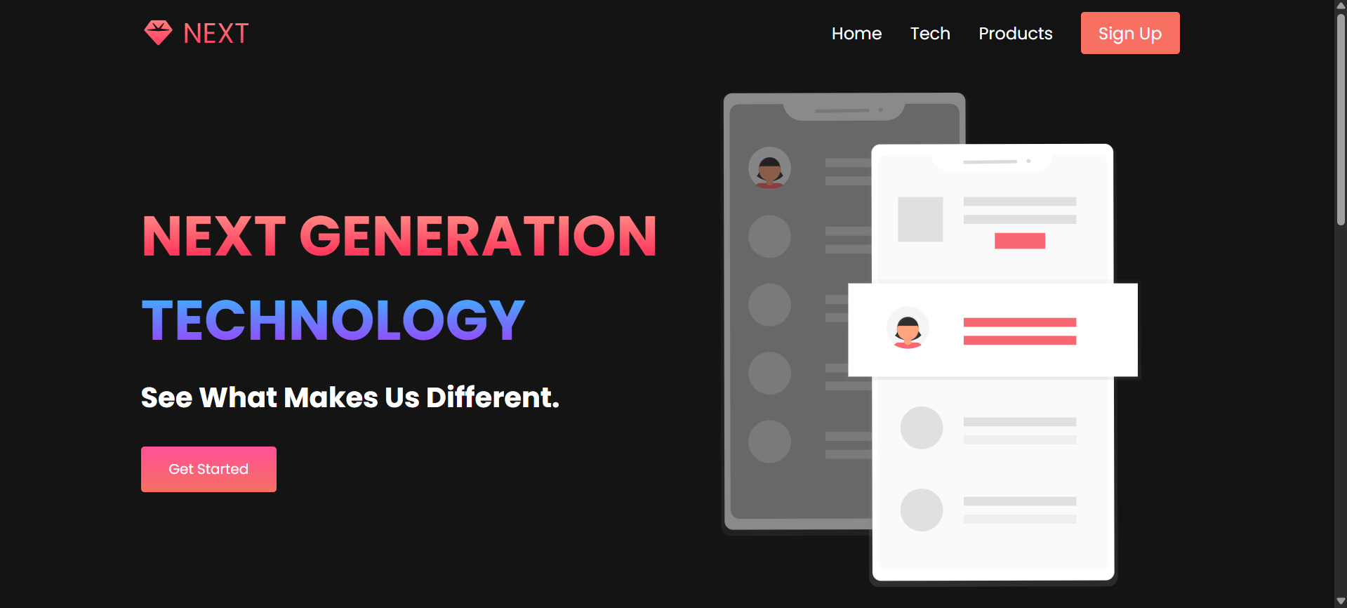 Imagem do projeto site de tecnologia