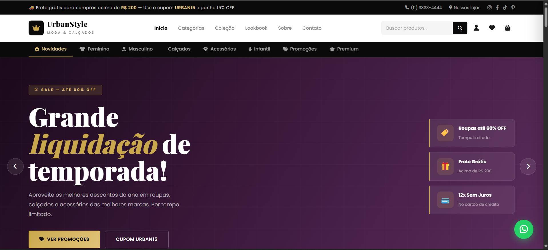Imagem do projeto Loja de Roupas e Calçados
