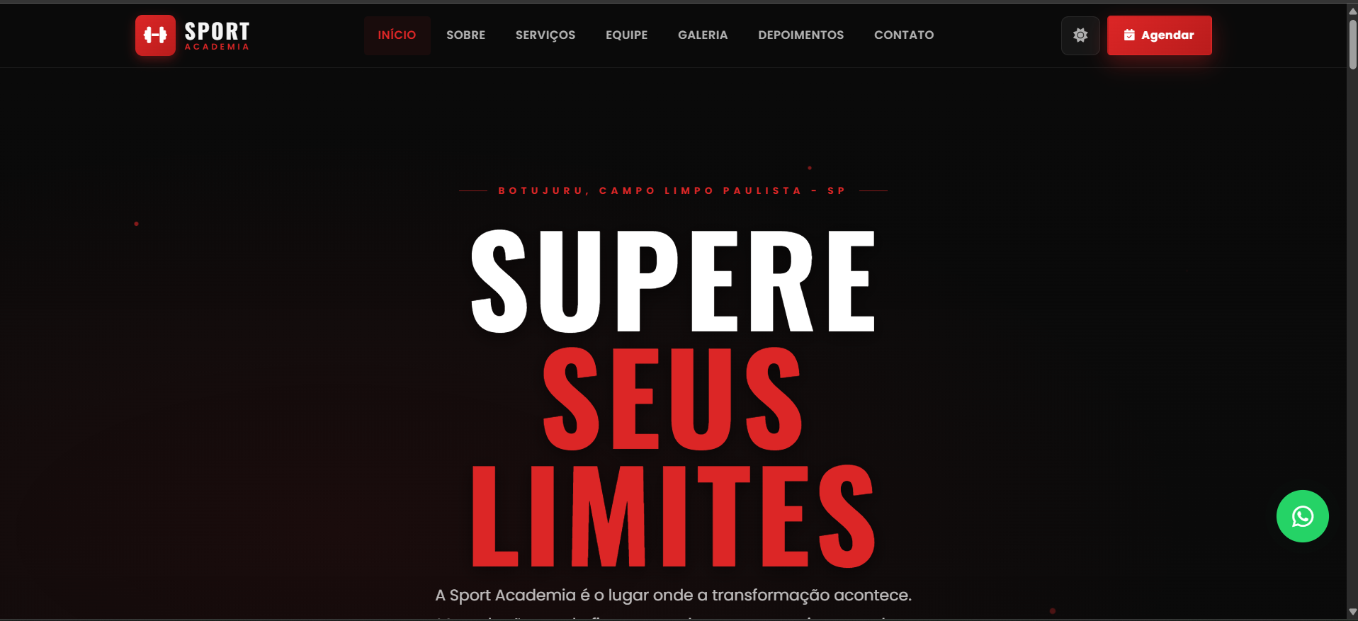 Imagem do projeto Sport Academia