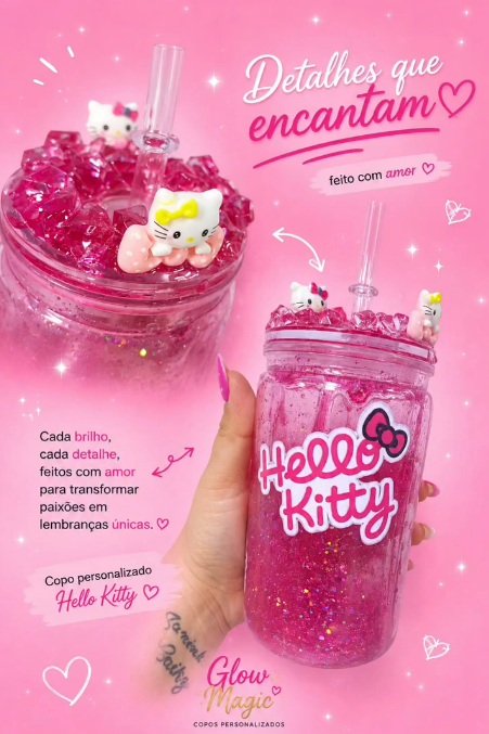 Copo Hello Kitty personalizado