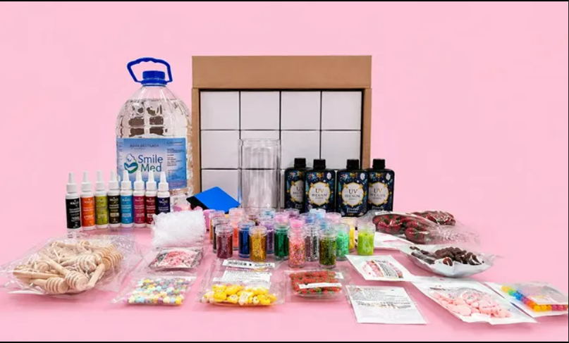 Materiais e insumos utilizados na produção artesanal Glow Magic